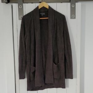 Barefoot Dreams Brown Open Front Cardigan